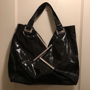 👜Kooba Ryder Black Patent Leather Tote
